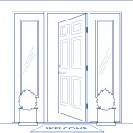 Single Door with side lights